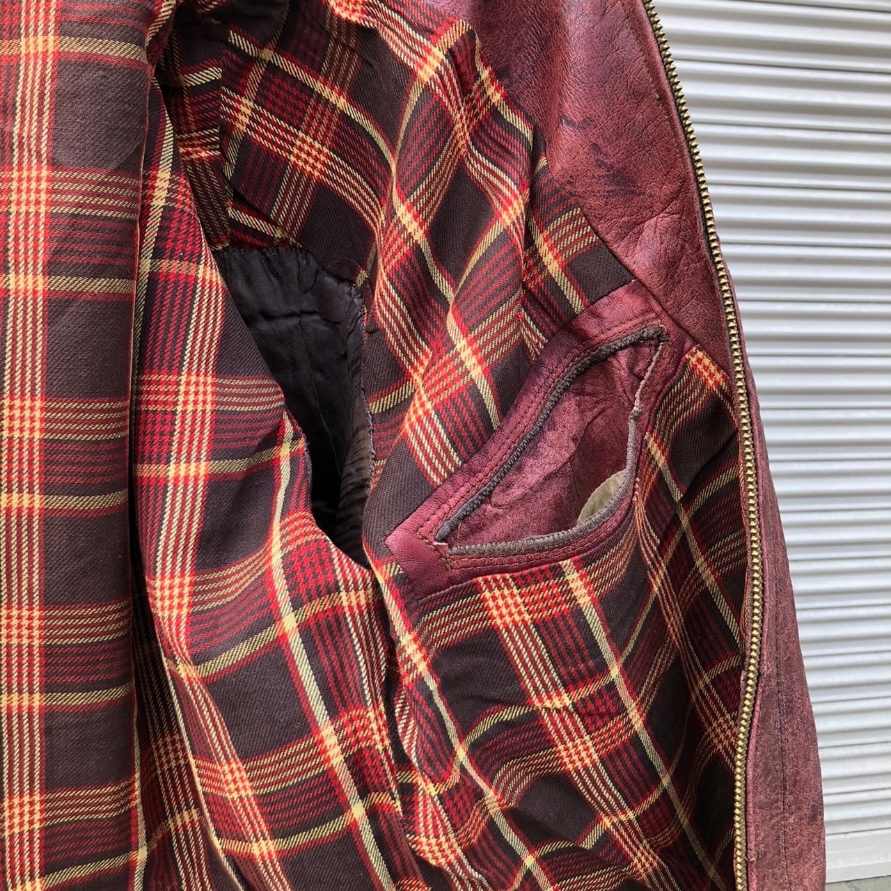 貴重 30s German Vintage ドイツ ヴィンテージ ジッパー レザー