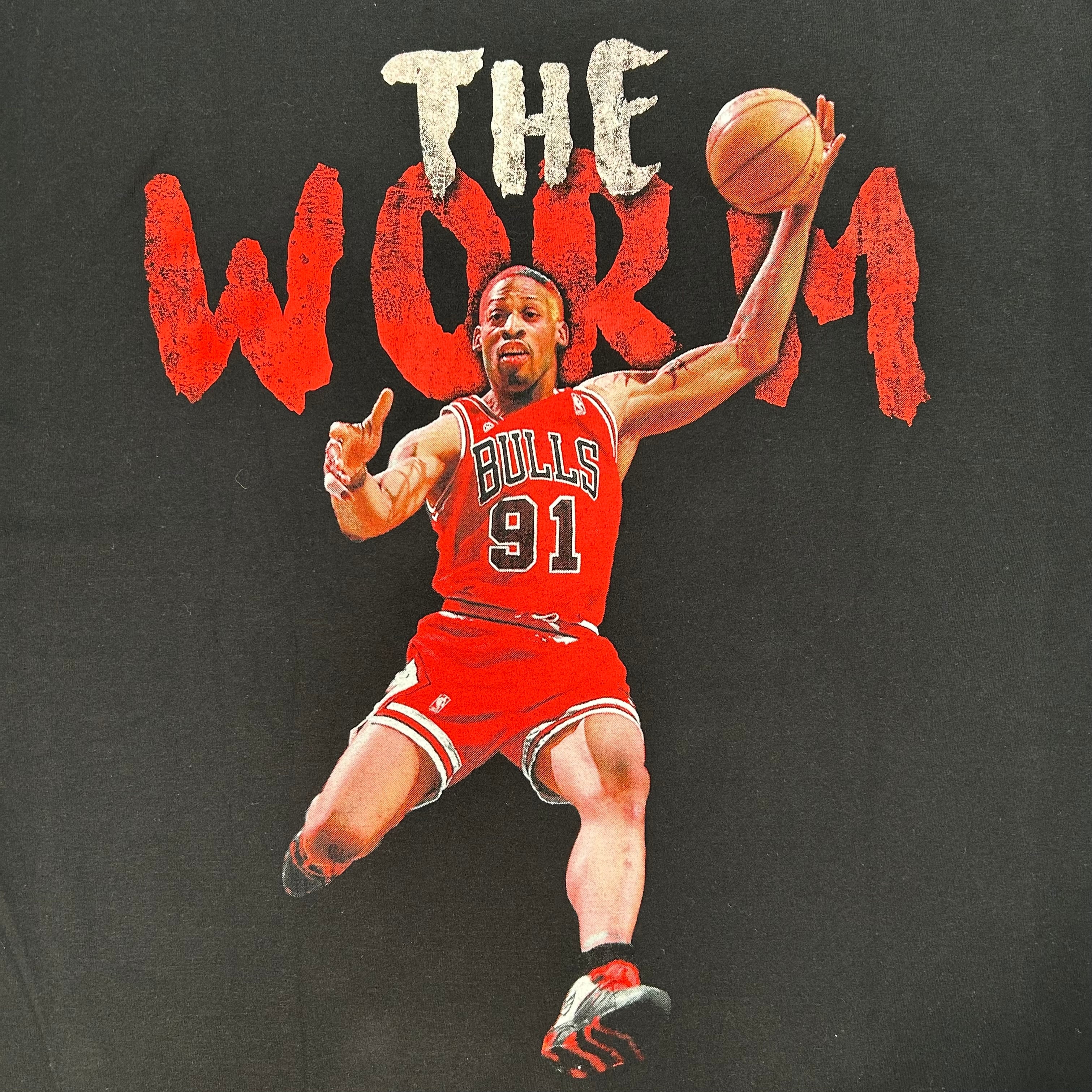 9236 デニス ロッドマン ワームNBA 両面プリント Tシャツ XL | San