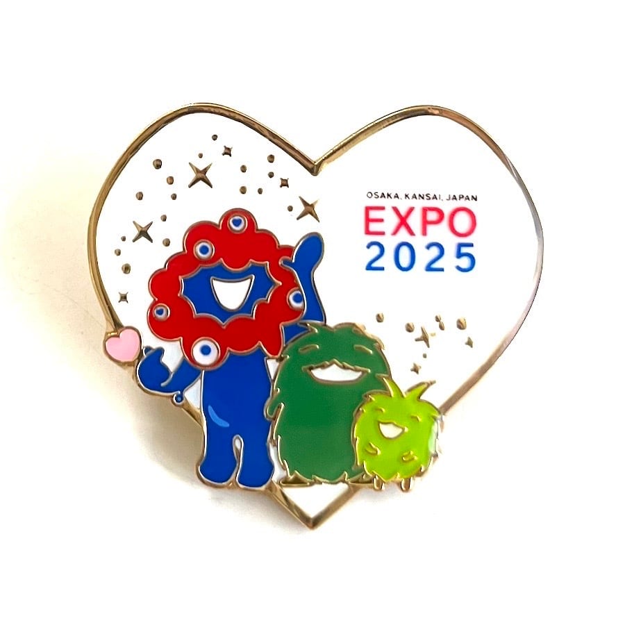 仲良し EXPO2025ミャクミャク&モリゾー•キッコロ ピンバッジ 仲良し