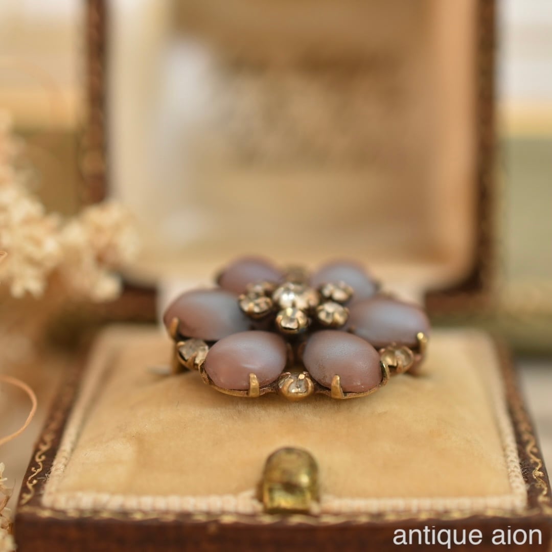 サフィレット サフィレットブローチ ダブルハート アンティーク