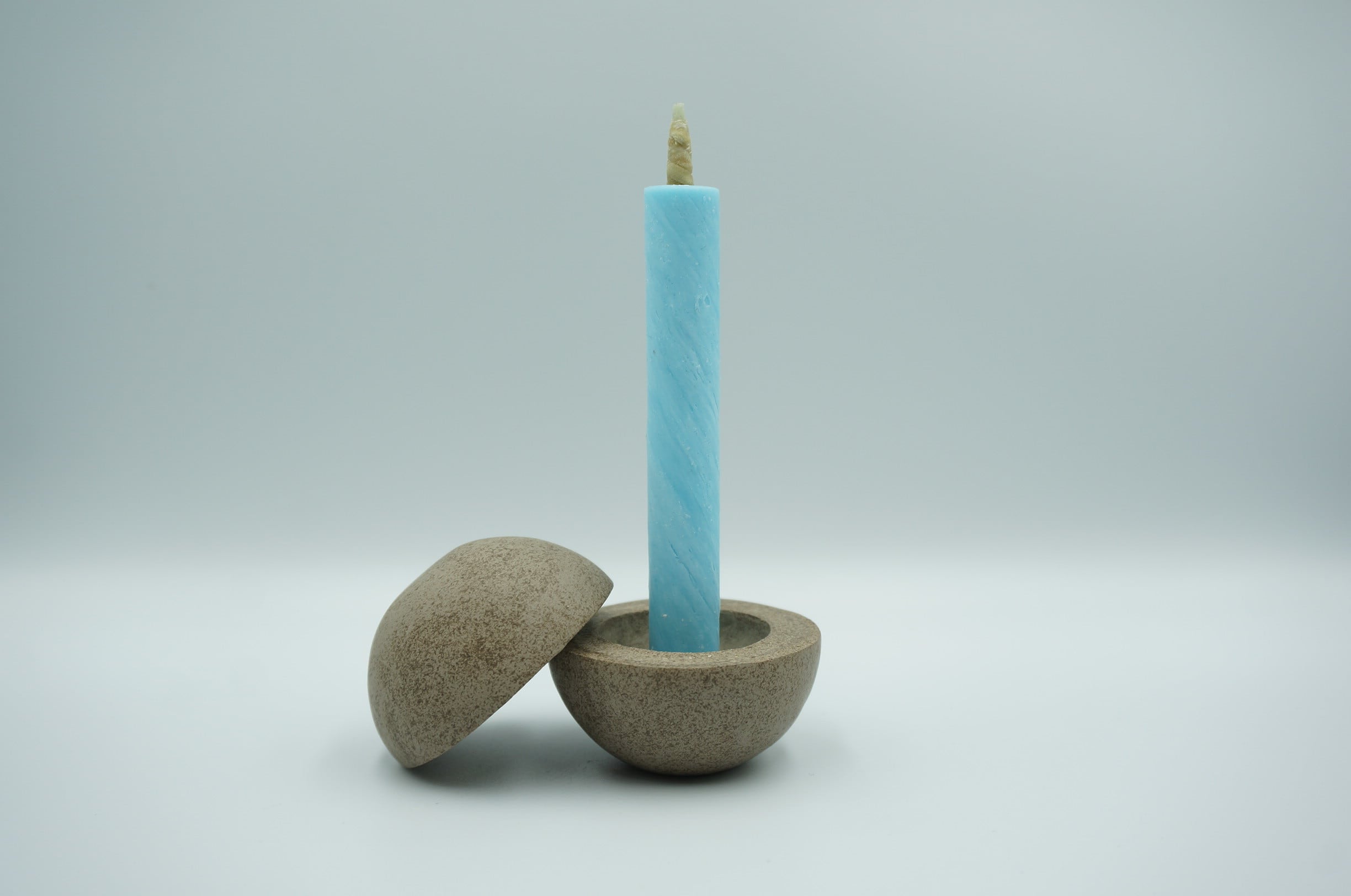 ヘレンド 燭台(蝋燭立て) 昭和初期 天然玉製 細工造り『牡丹花』蝋燭