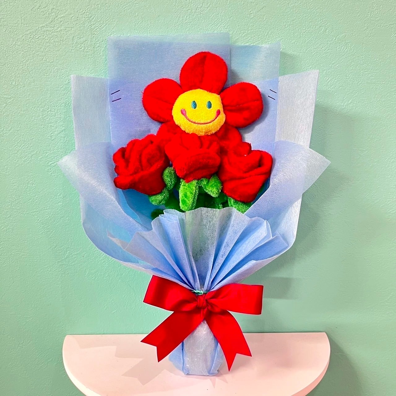 VVページ】入園卒園☆ぬいぐるみ花束☆スマイルフラワー☆ブーケ 花束