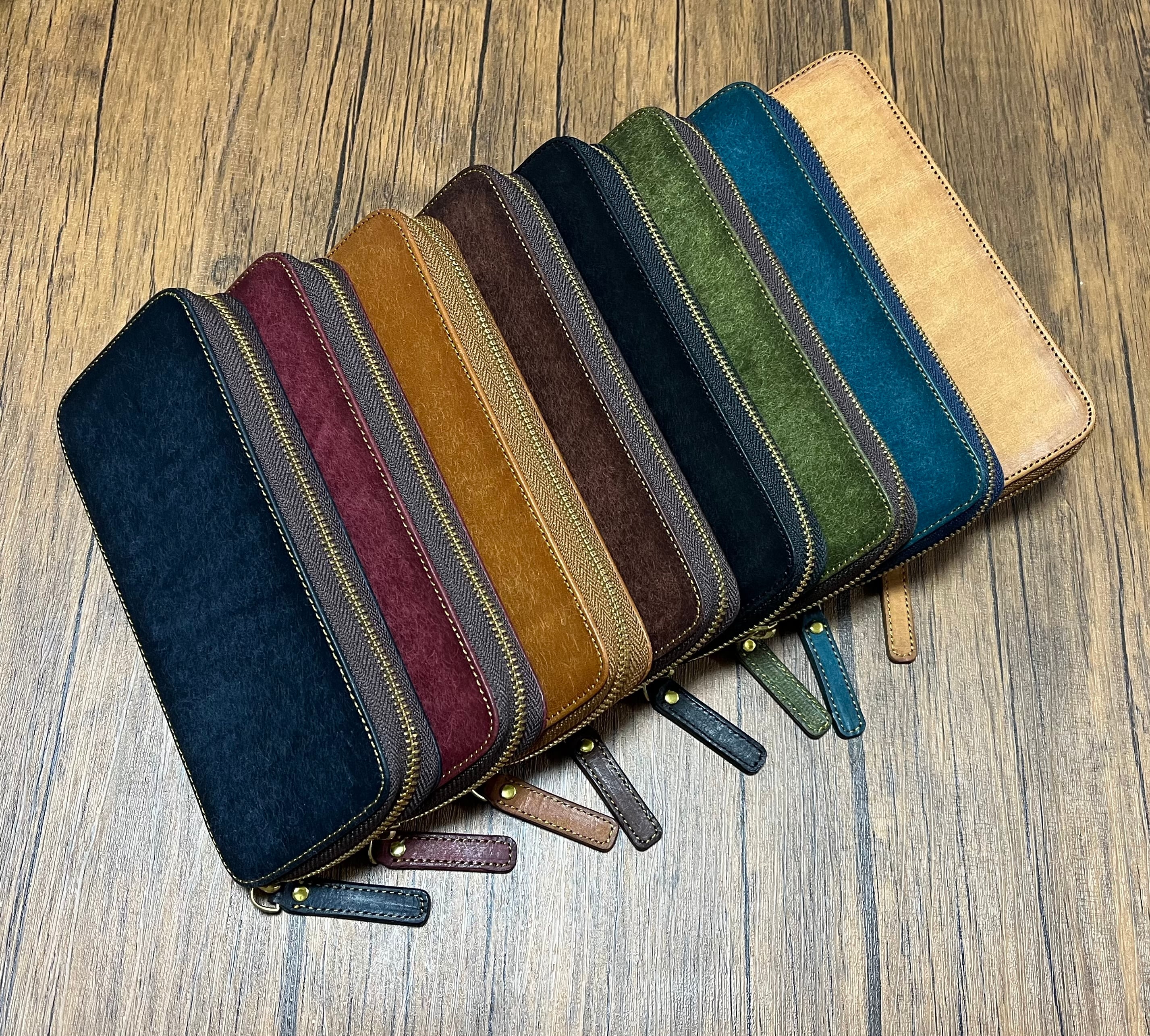 バハギア ペンケース ラウンドジップ型 クレイジーホース オ