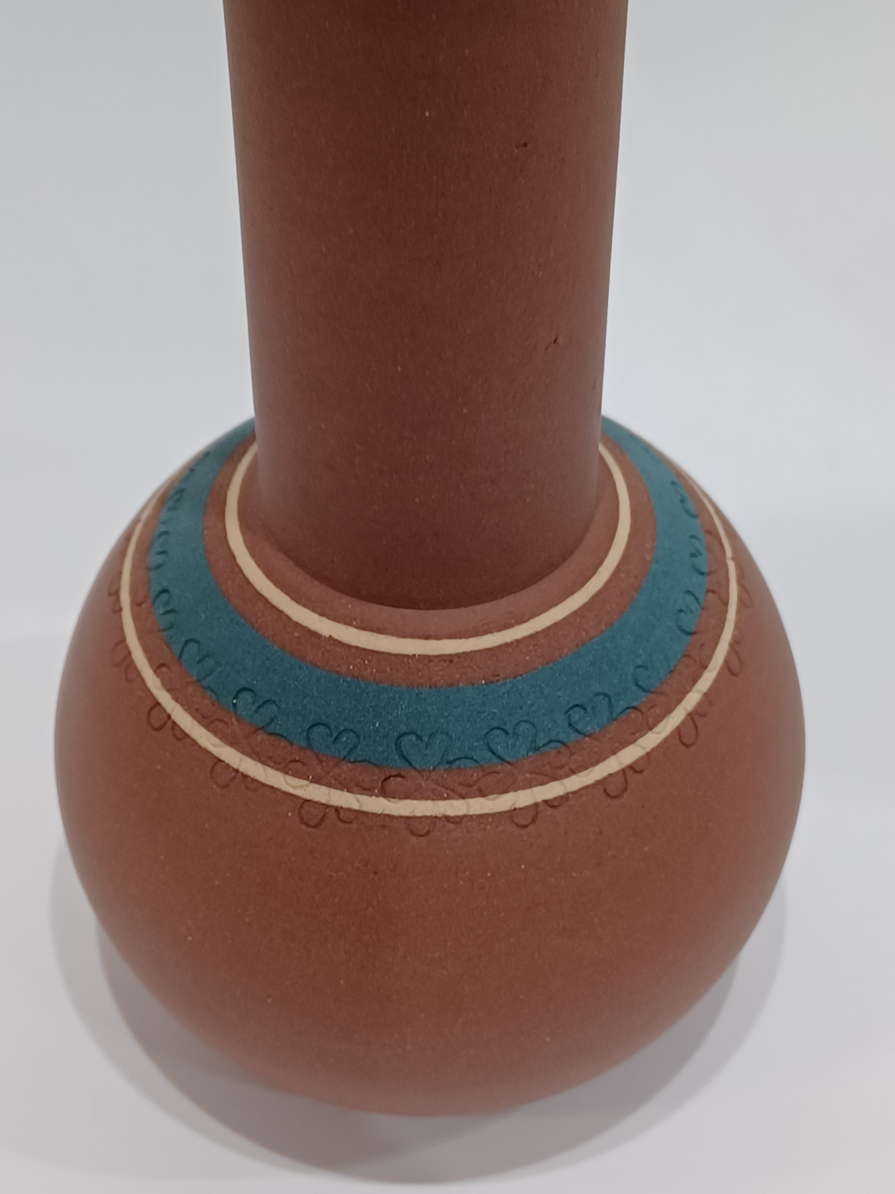 今井政之 作】象嵌輪彩花瓶｜板象嵌技法｜文化勲章受章作家｜フラスコ