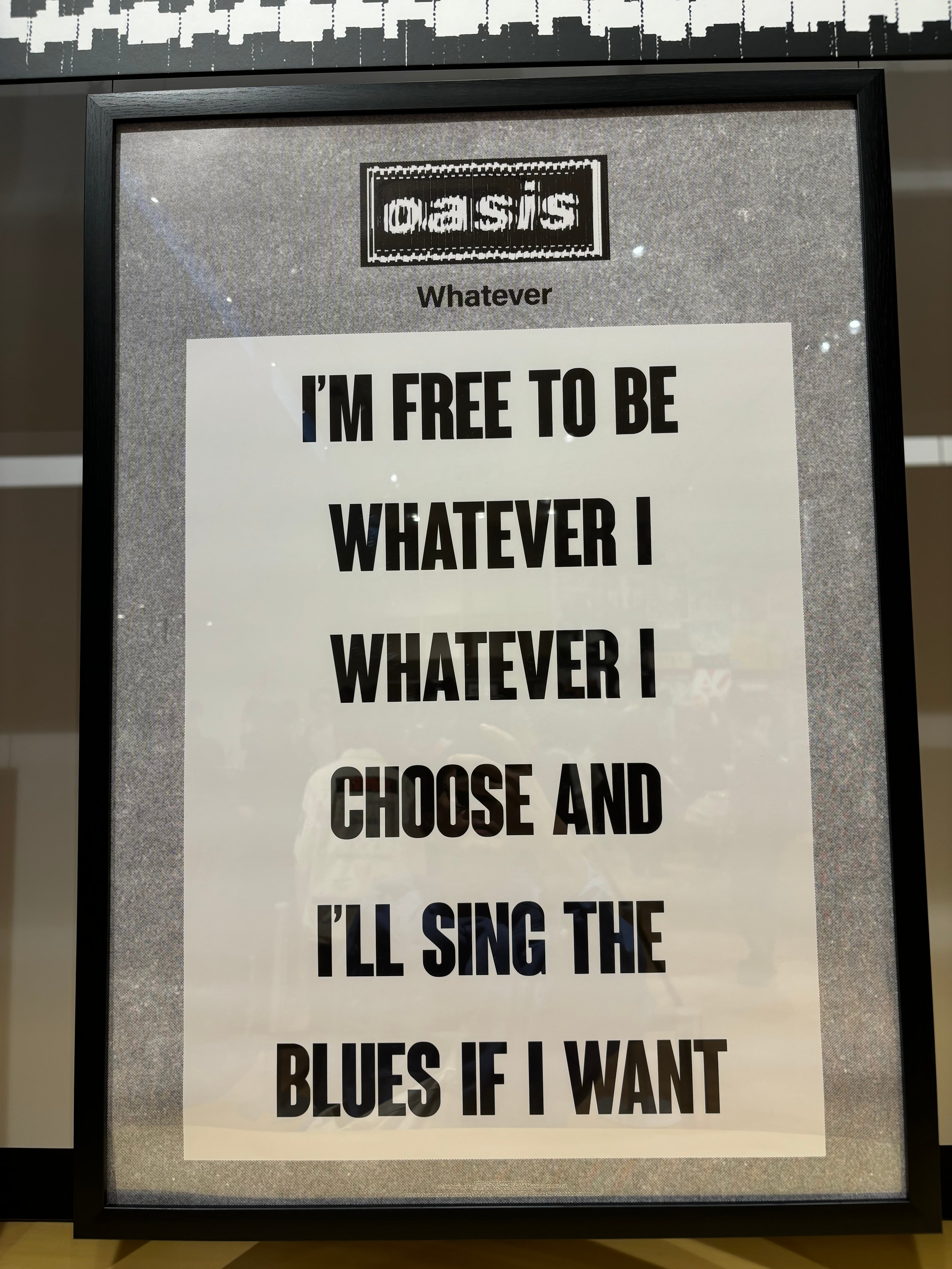 oasis 30周年特別展 会場限定ポスター Live Forever | 東京古着日和