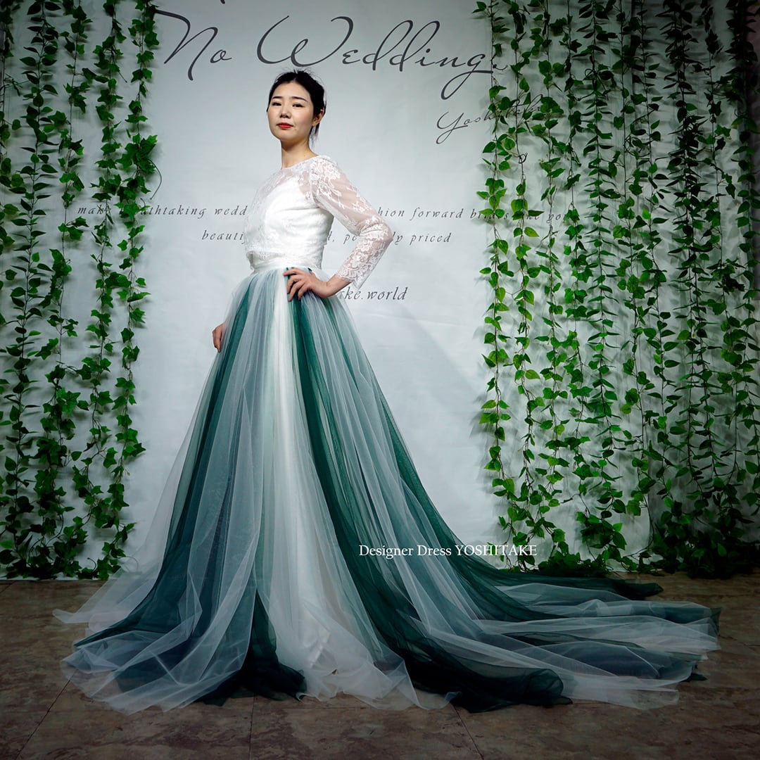 オーダー制作】ウエディングドレス(無料パニエ) セパレートドレス3点