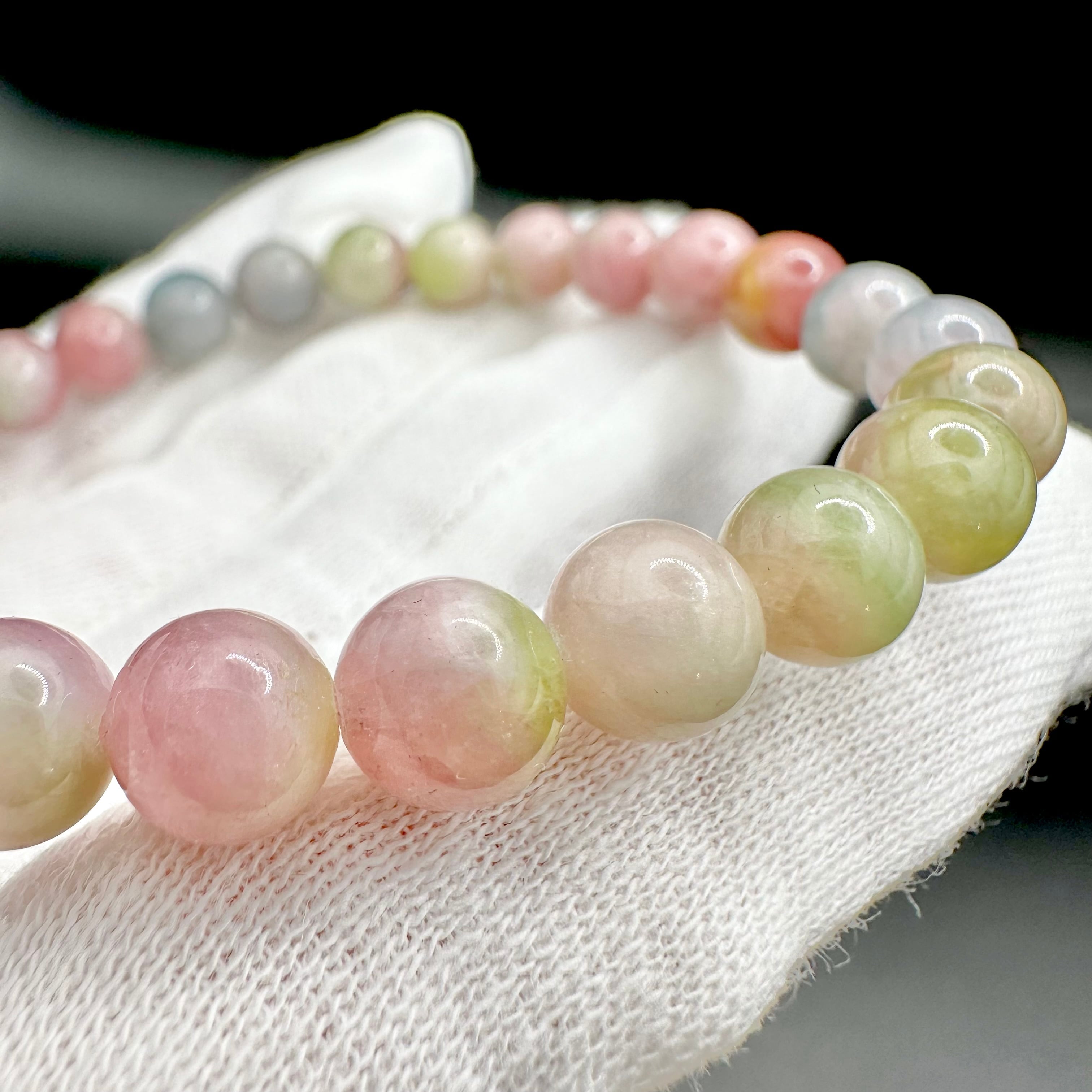 可愛い♡ ミルキーバイカラートルマリン ブレスレット | 虹石〜nanaishi〜
