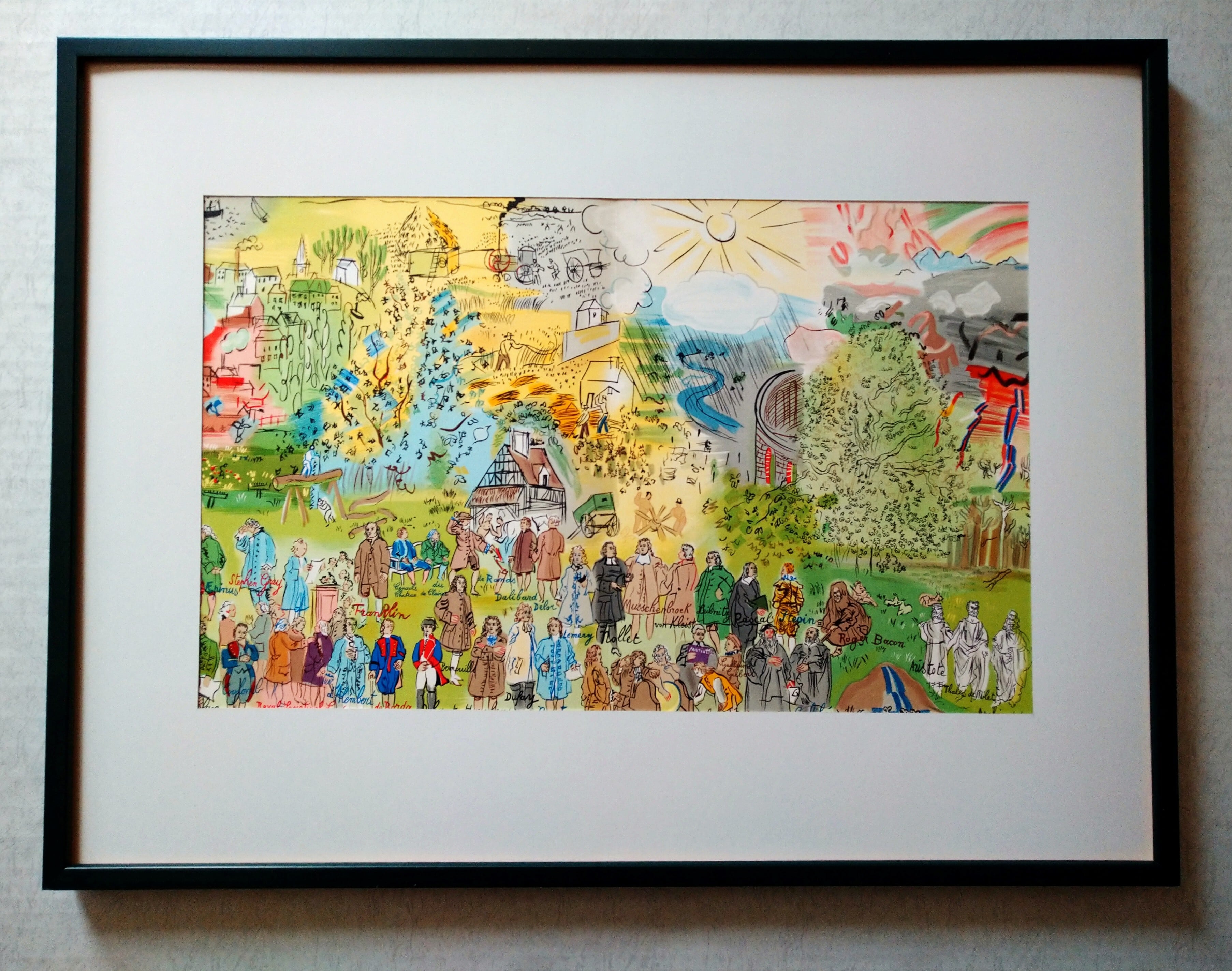 ラウル・デュフィ 画家への手紙 ルノワールに捧ぐ 1965年 リトグラフ