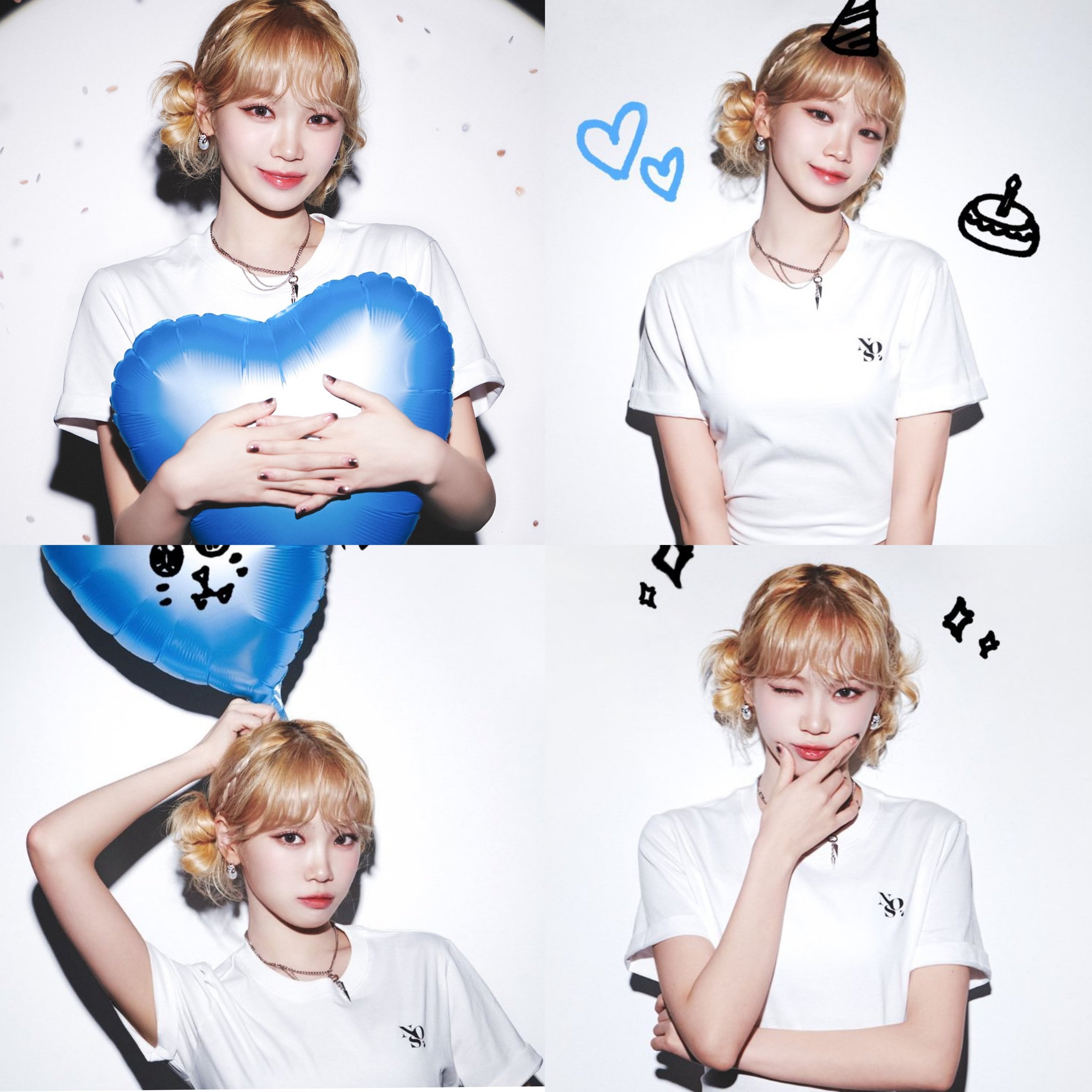 Le Sserafim ルセラフィム spaghetti Tシャツ チェウォン ア*ー様 LE