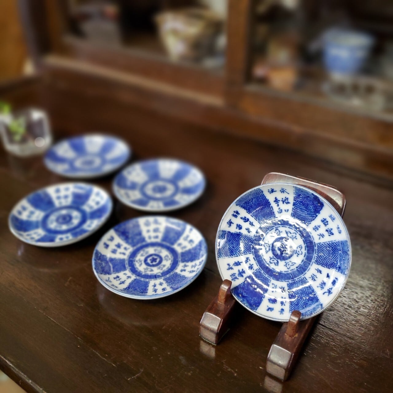 ma609⑥『兎 豆皿手塩皿 5枚』 /骨董品 古美術 古玩 アンティーク