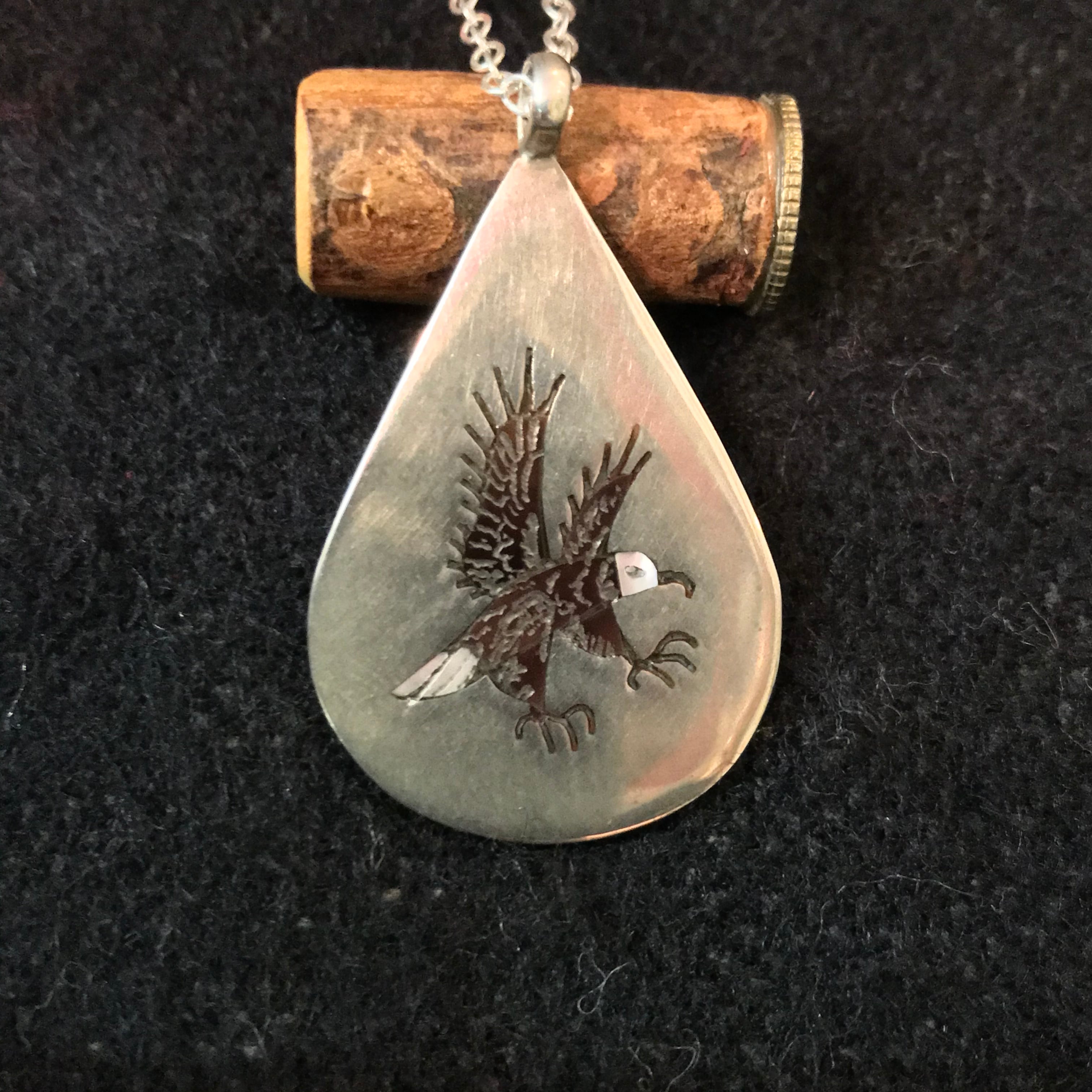 L W / フラットインレイ イーグル / ZUNI ズニ インディアン