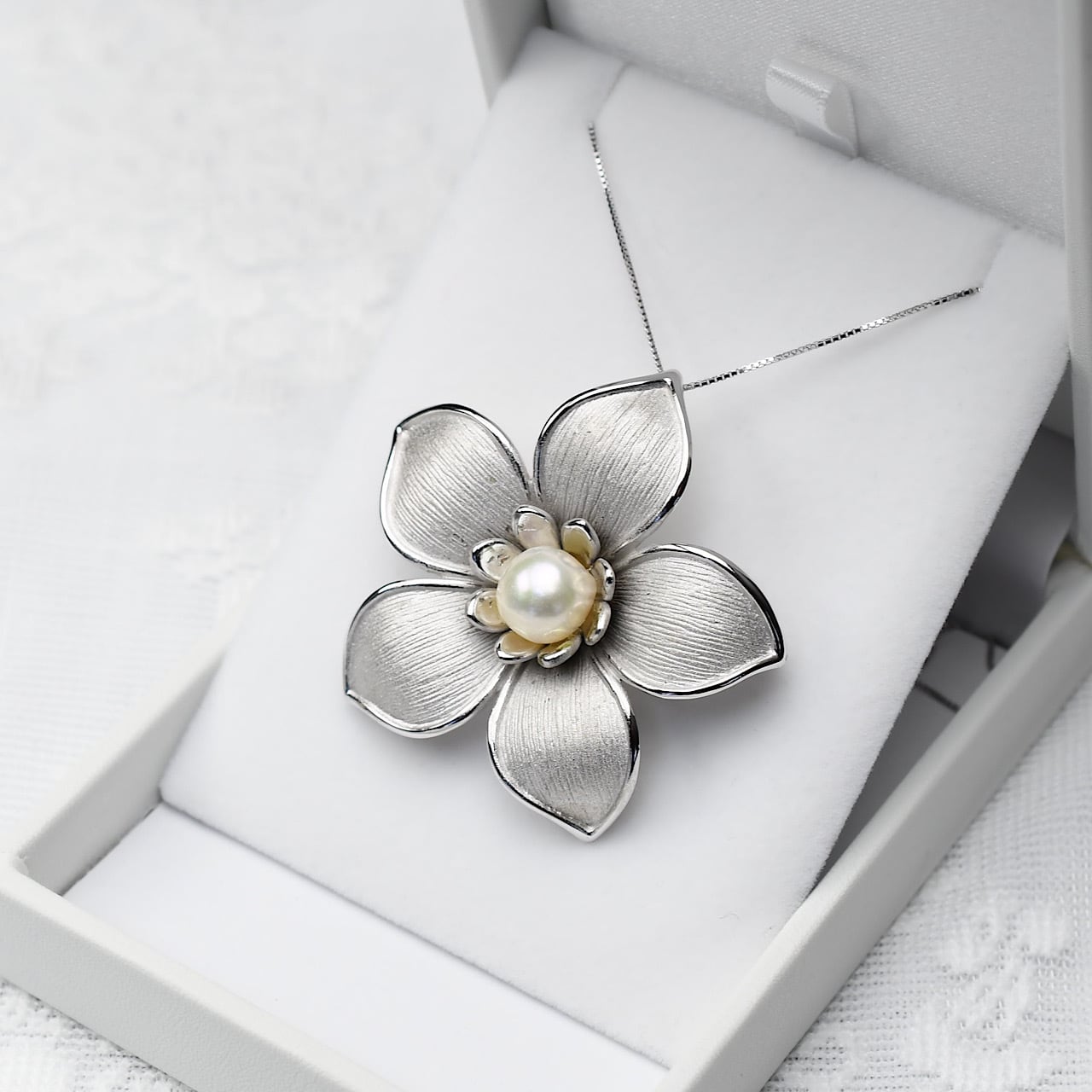 美品 silver925×白蝶貝×パール 2WAY ブローチ＆ペンダントトップ 美品