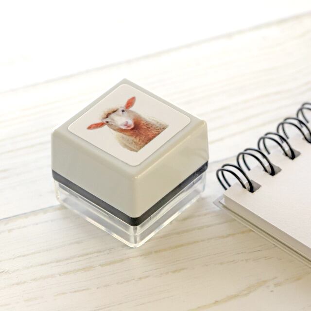 リアルふぉとスタンプ ヒツジ RP-070 | 浸透印スタンプ Yamahachi Stamp