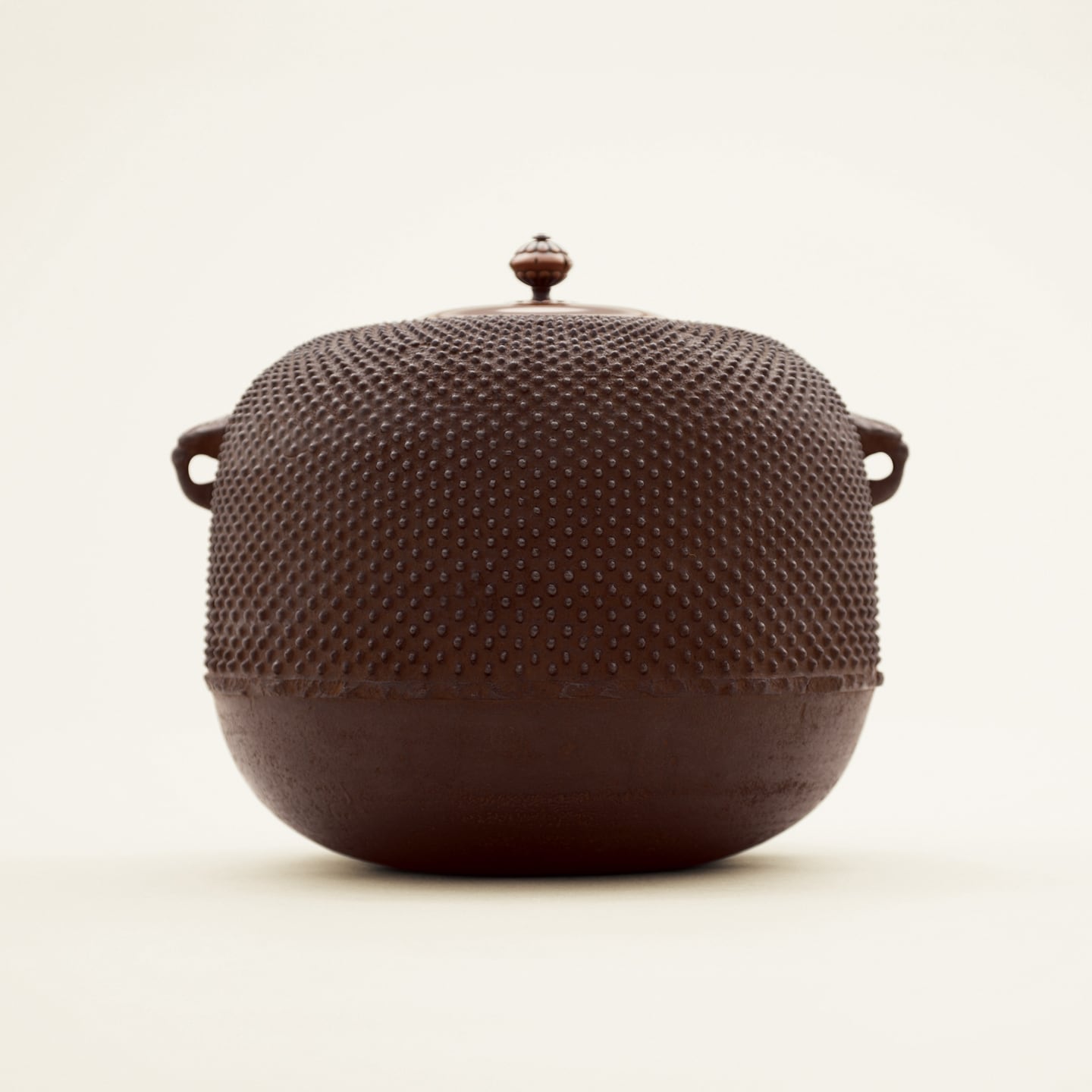 S602 釜鐶 『鉄 石目鐶』『釜師 吉羽興兵衛作』 共箱 茶道具 S602