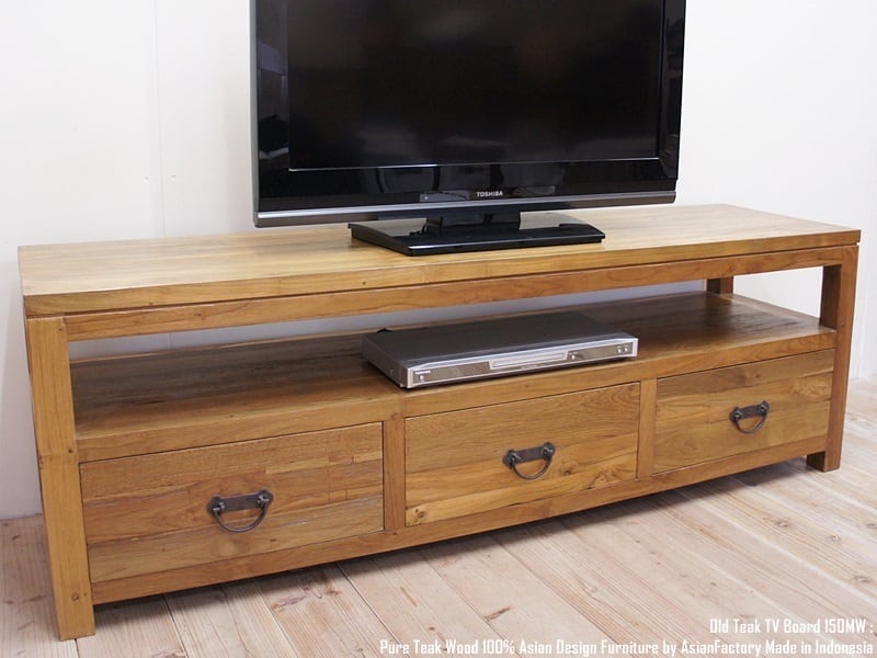 テレビ台 引き出し付き ダークブラウンアジアン家具