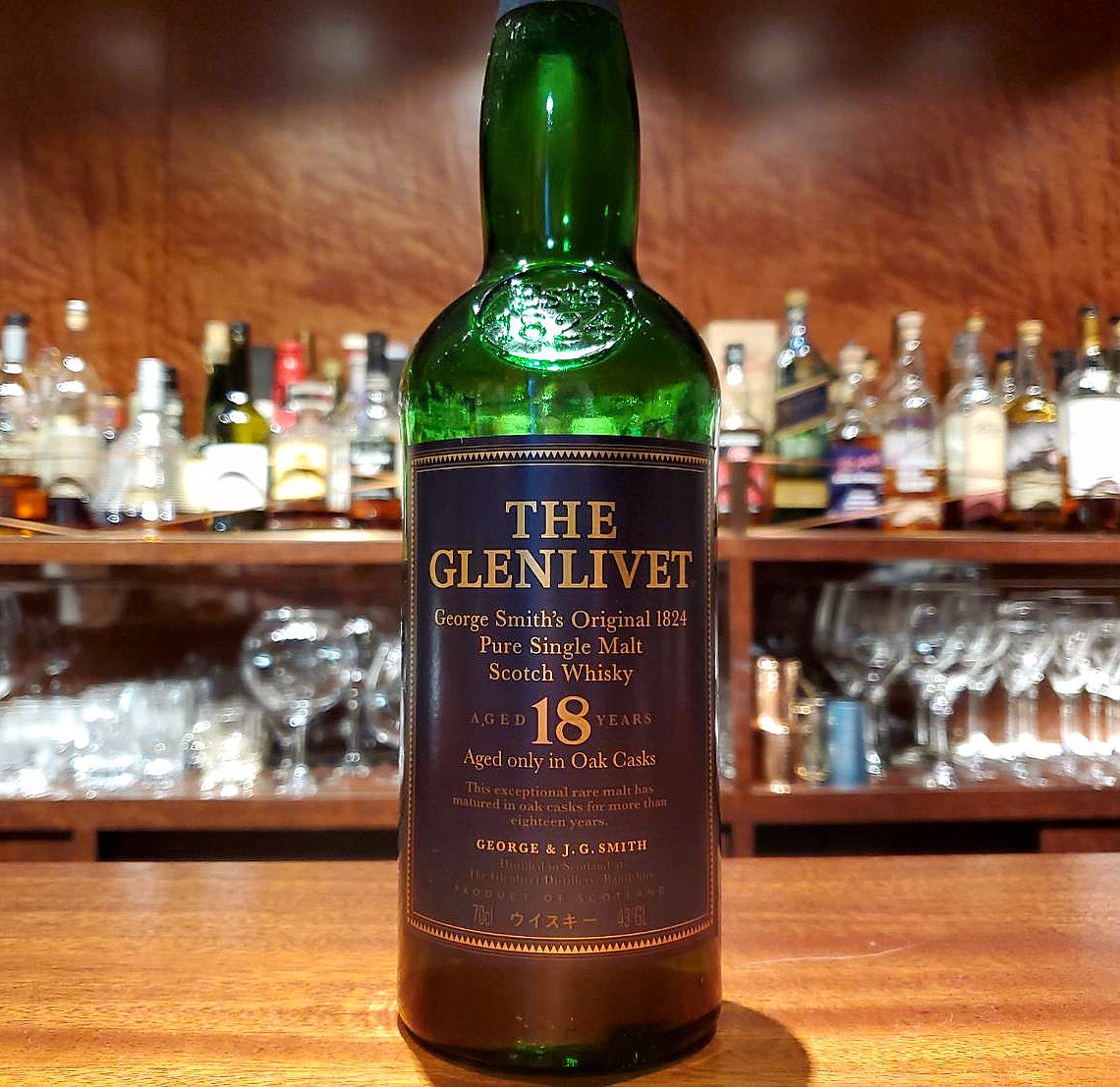 グレンリベット18年 GLEN LIVET 18YEARS OLD BOTTLE】スコッチ