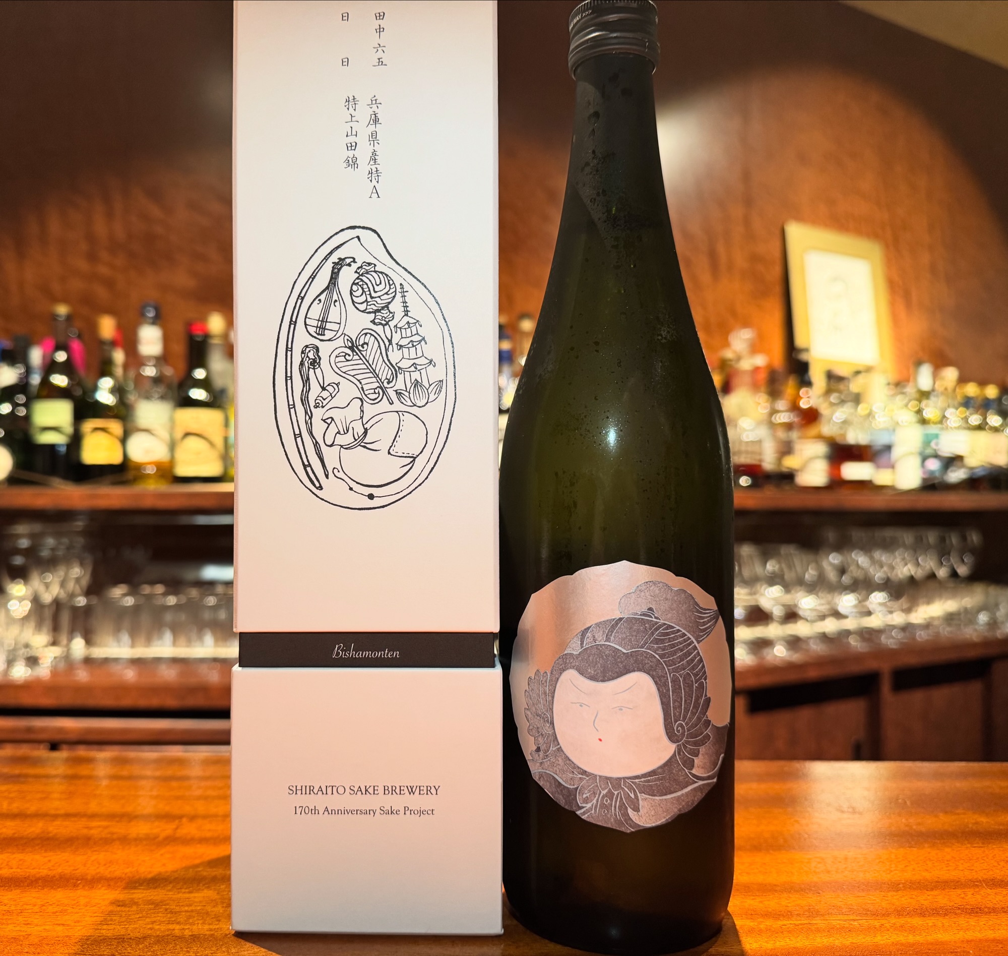 酒の七福神 毘沙門天 白糸×日日（にちにち） コラボ 720ml 化粧箱入り