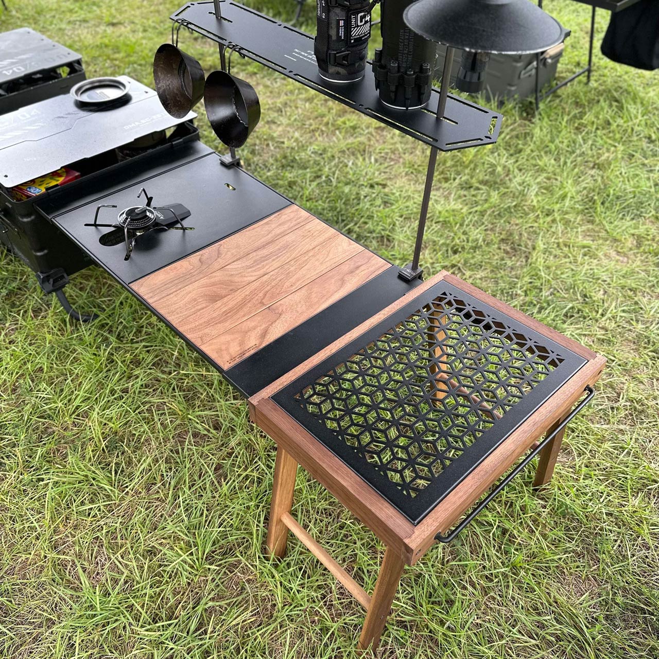 campgeeks ＜Bridge-top＞ウォールナット×レーザー天板 camp geeks