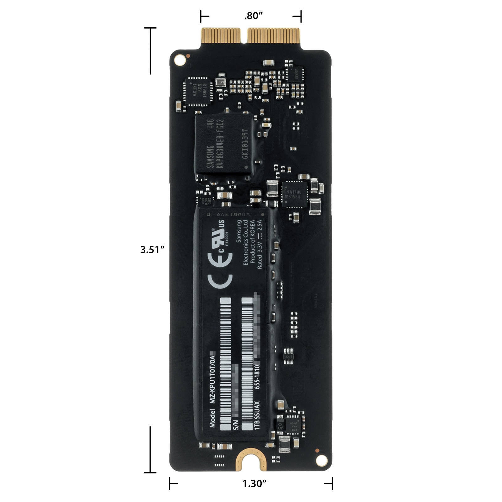 SSD (128GB, 256GB, 512GB, 1TB) - Apple Mac mini (Late 2014)