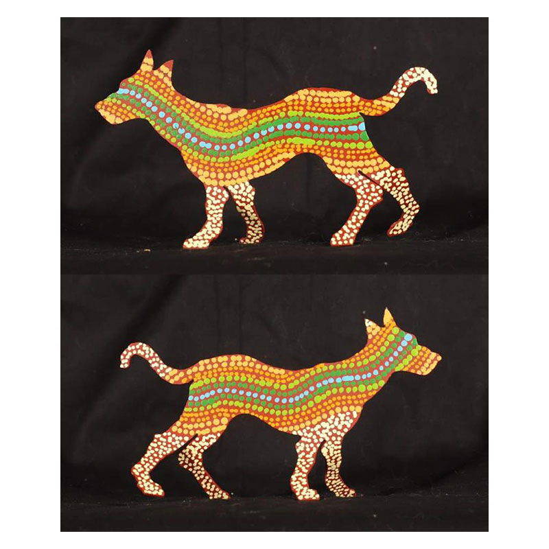 アポリジニーペイントオーストラリア原住民木の皮の絵画至玉のアート入魂