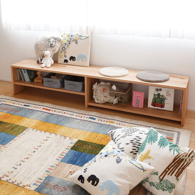 本棚やベンチにもなるオープンテレビボード | ボー・デコール