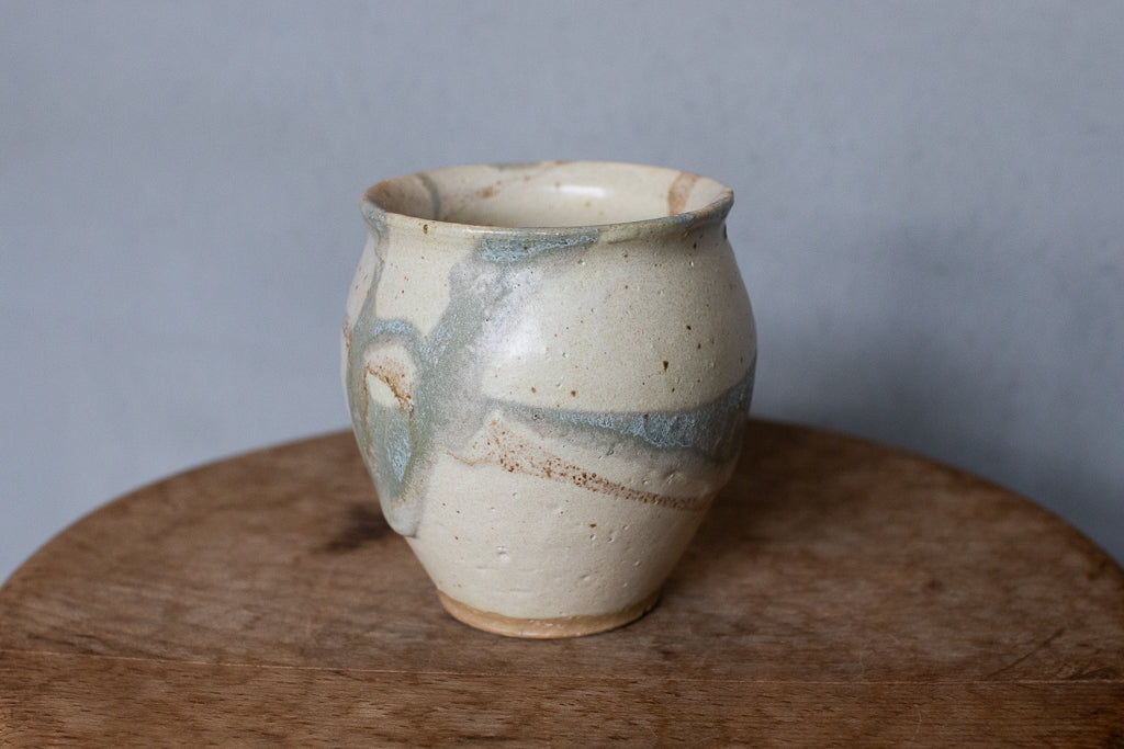 人気作家☆金澤尚宜☆てびねり青茶碗☆あよお 人気作家☆金澤尚宜☆て