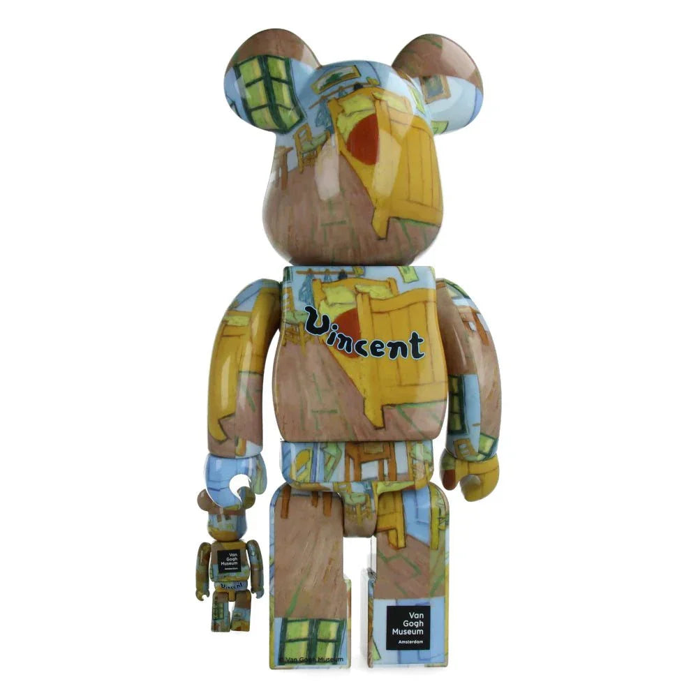 400 & 100 Bearbrick - Van Gogh Set inspired by The Bedroom