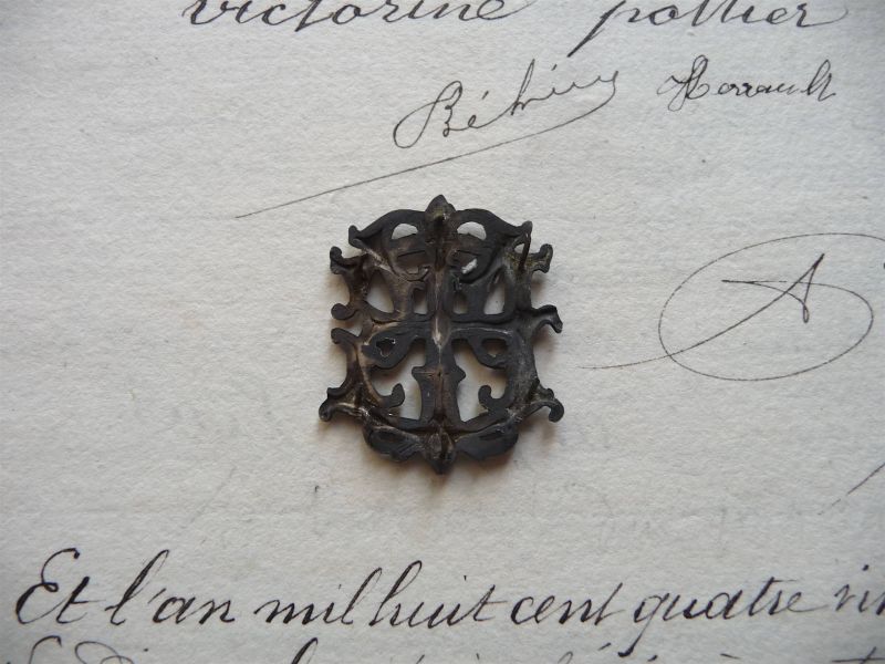 アンティーク シルバー製 モノグラム イニシャル ET / TE - une Belle