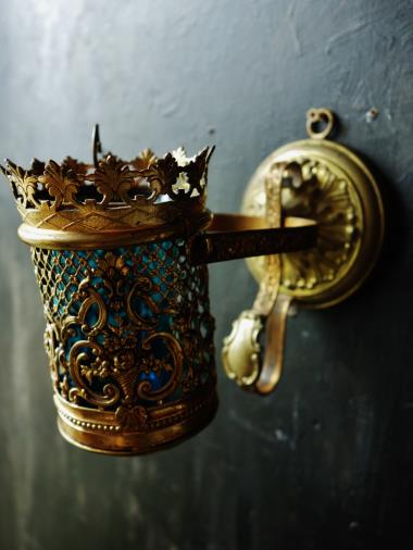 西洋骨董屋ベルエポック フランスアンティーク 19世紀 ミサ用燭台