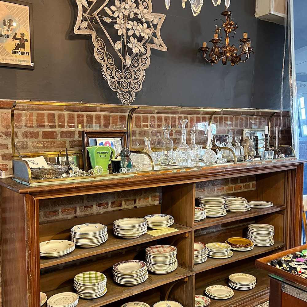 1980's フランス 真鍮 金具 キュリオケース テーブル ディスプレイ