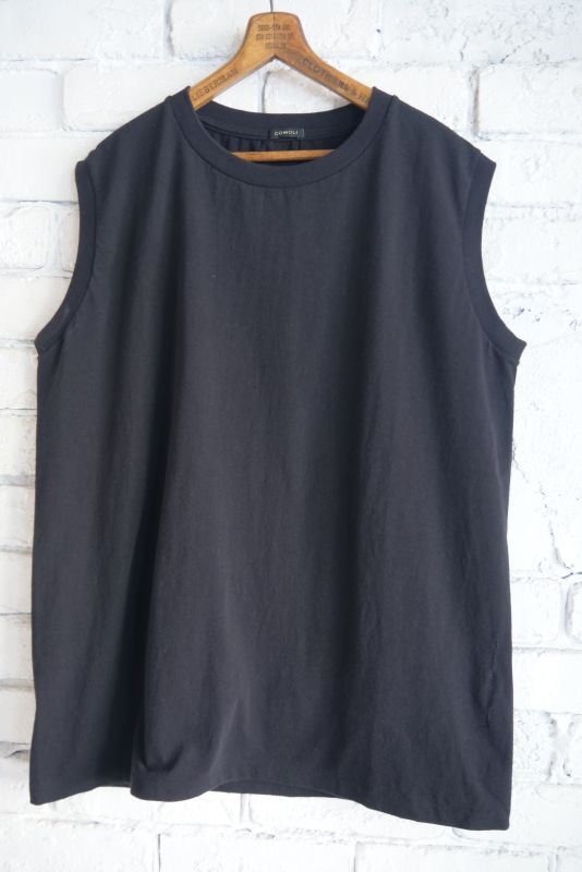 COMOLI コモリ コットンジャージー ノースリーブ（Z01-05011）