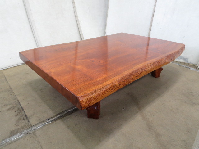 花梨 一枚物 テーブル 座卓