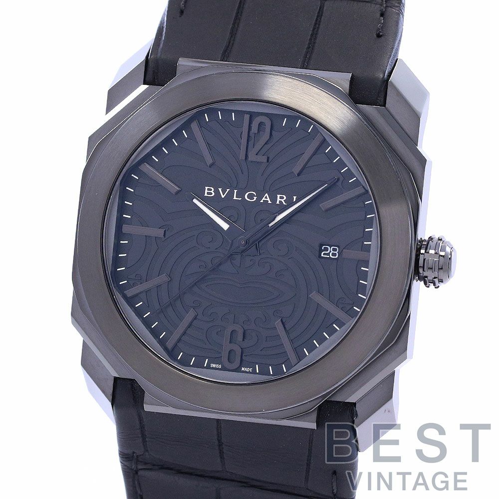 中古】BVLGARI OCTO ALL BLACKS ブルガリ オクト オールブラックス