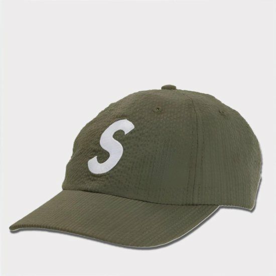 Supreme シュプリーム 2024SS Seersucker S Logo 6Panel Cap シア