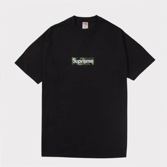 supreme cross boxlogo box logo 黒 tシャツ