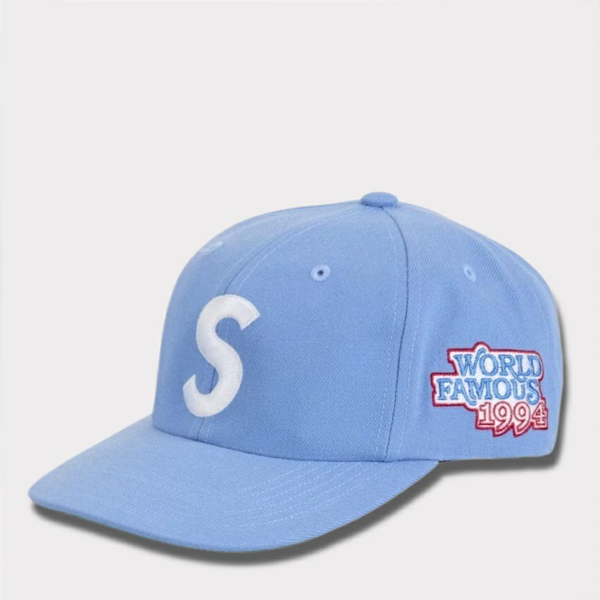 supreme 青 赤 リバーシブルキャップ Supreme - 2-Tone Leather Brim