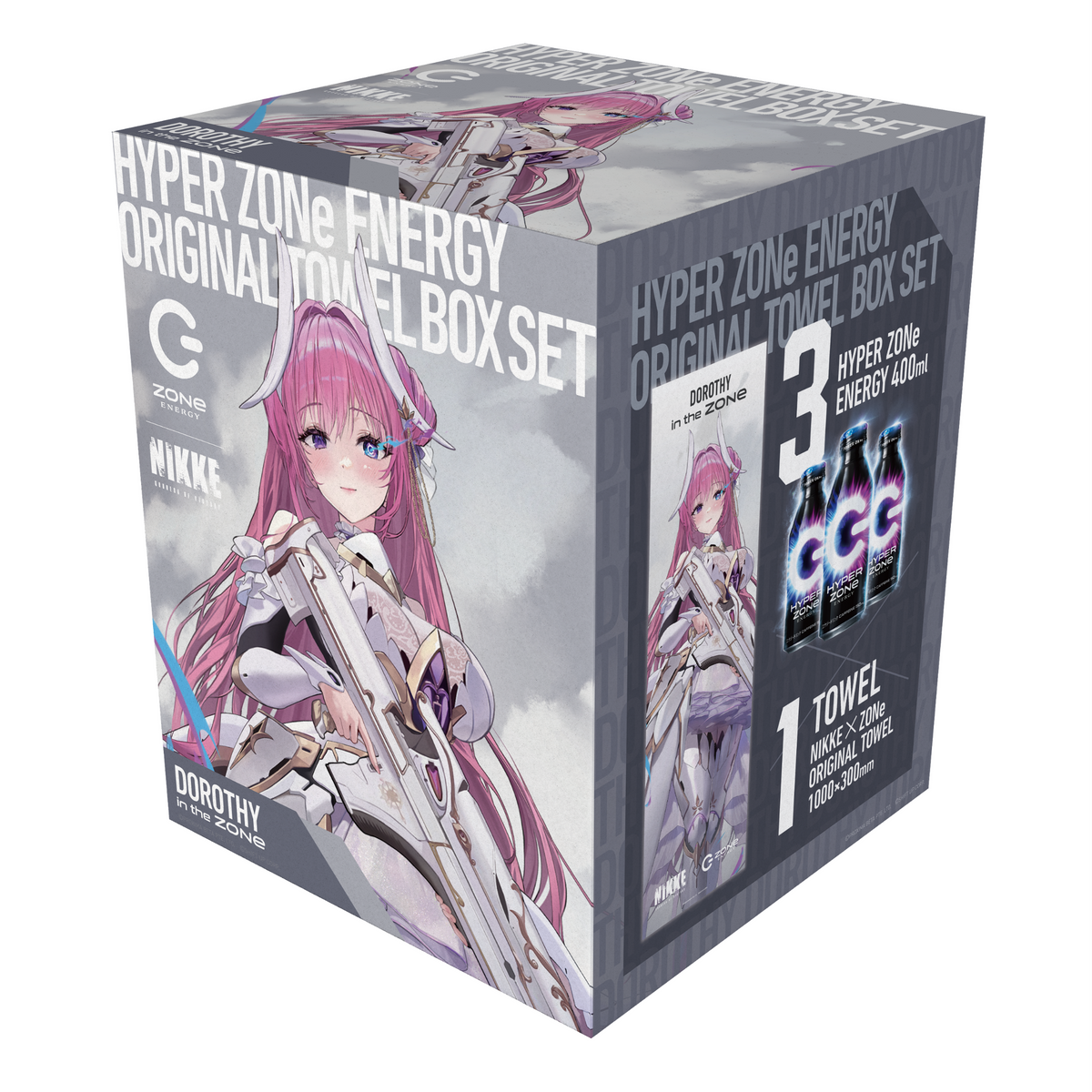 ZONE × NIKKE オリジナルタオル 限定パック 6種 未開封 カートン 新品