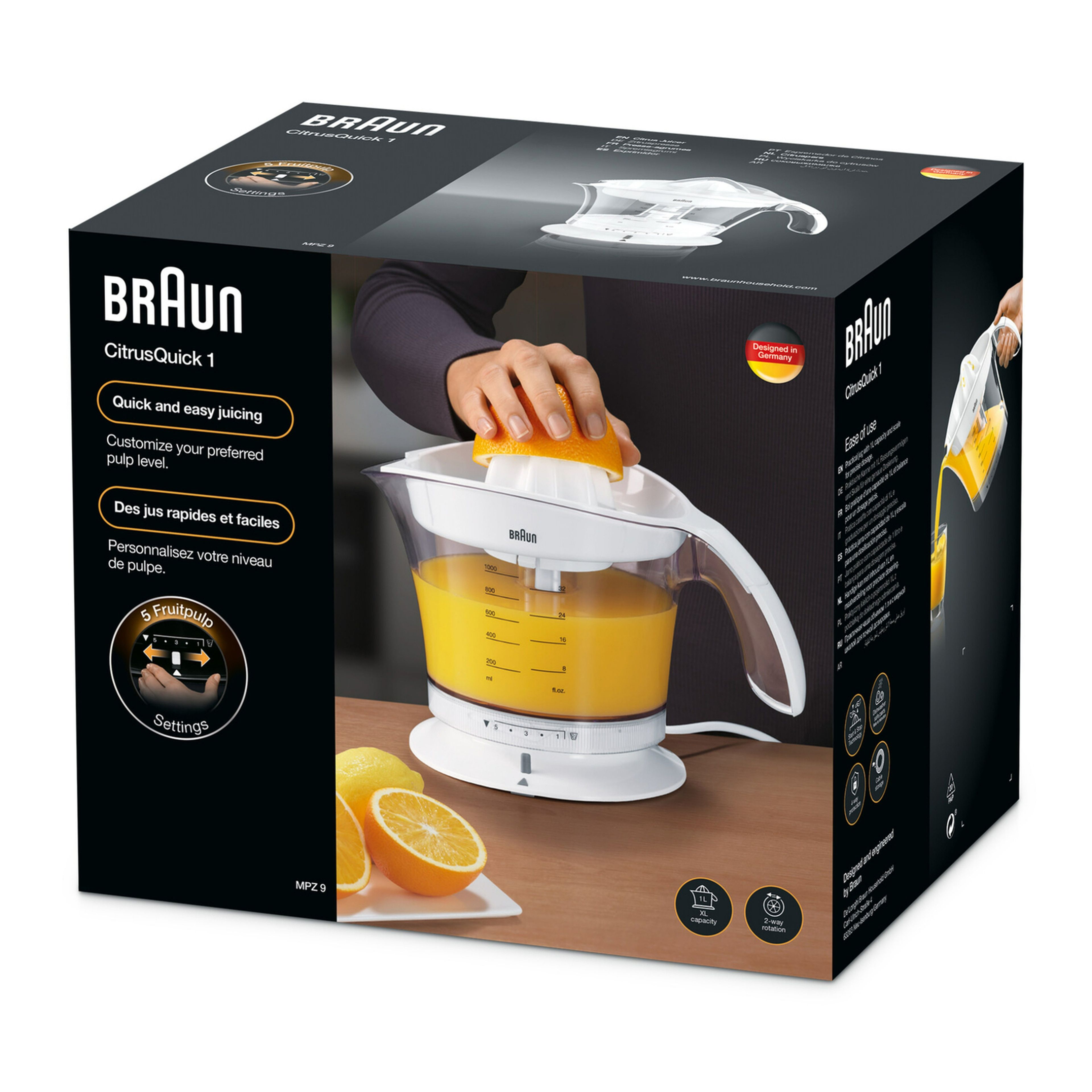 Braun Orange Juicer, 20W, White, MPZ9 Online at Best Price | Lulu UAE