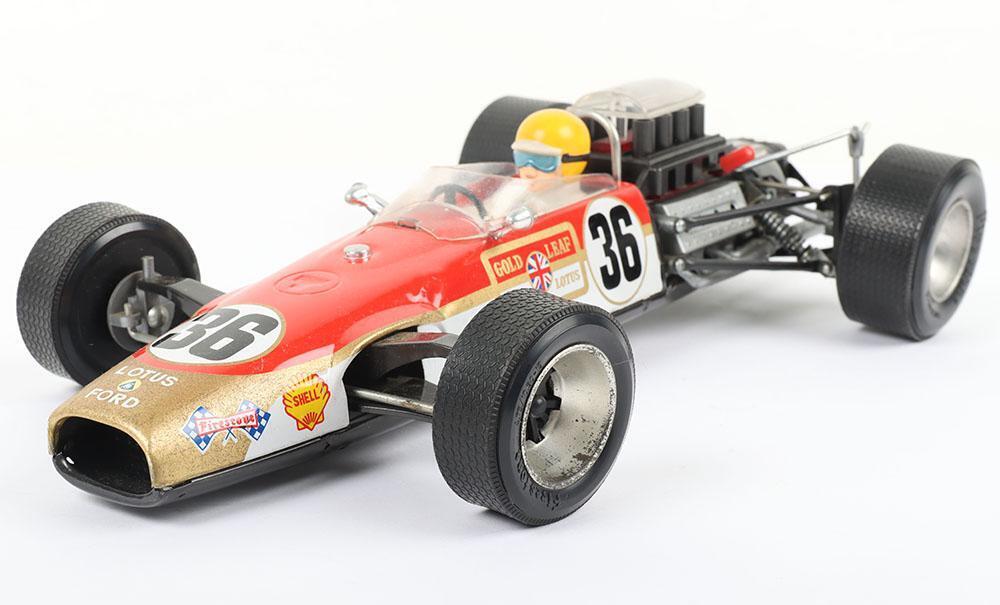 Original Junior Products (Japan) tinplate battery operated Lotus