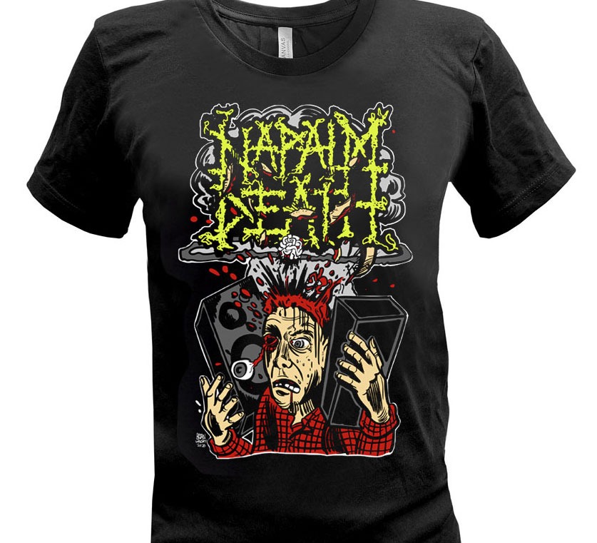 Napalm Napalm Death 赤 Tシャツ バーミンガム柄貴重 Death | Bifocal