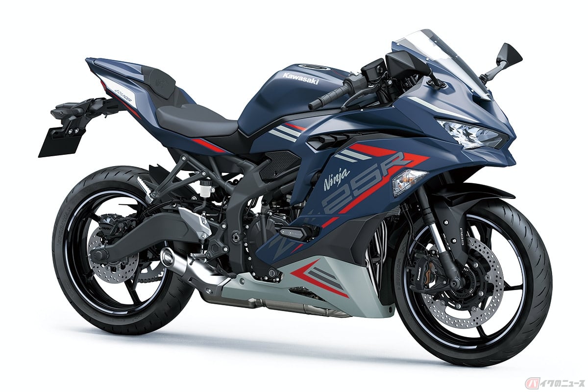 艶消しブルーが新しい！ カワサキが「Ninja ZX-25R SE」に新色を追加