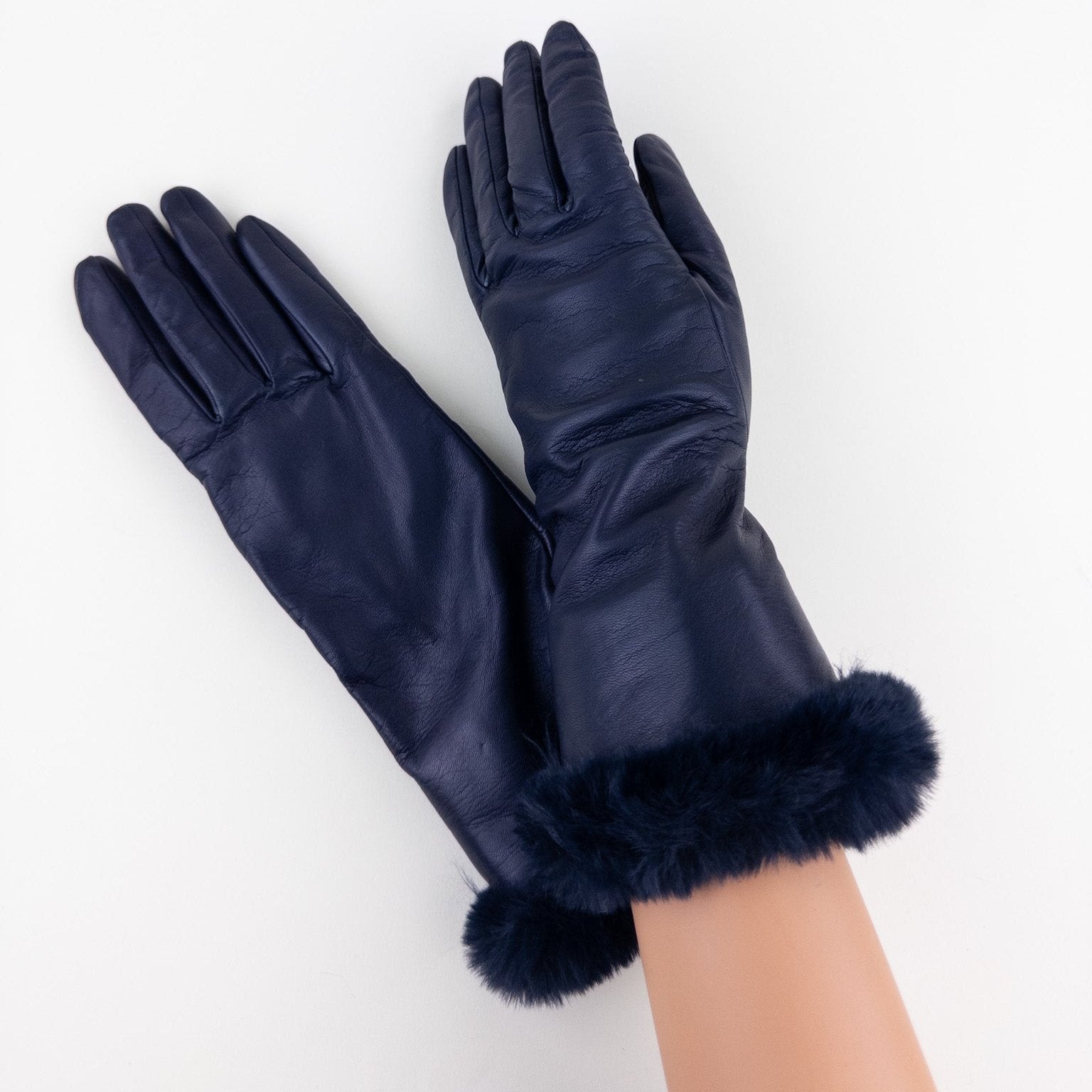 neu_in leather glove NEU_IN 23AW pleats detail leather 2541694002