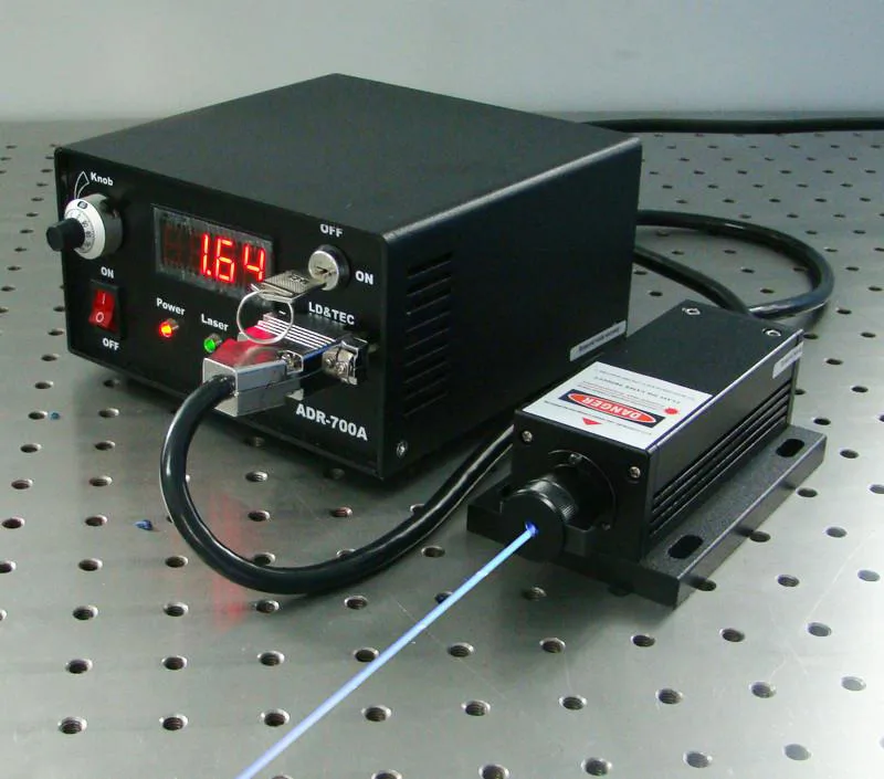 DPSSレーザーシステム　（473 nm) 473nm 単一周波数DPSSレーザー｜干渉計測, ラマン分光, ホログラフィー