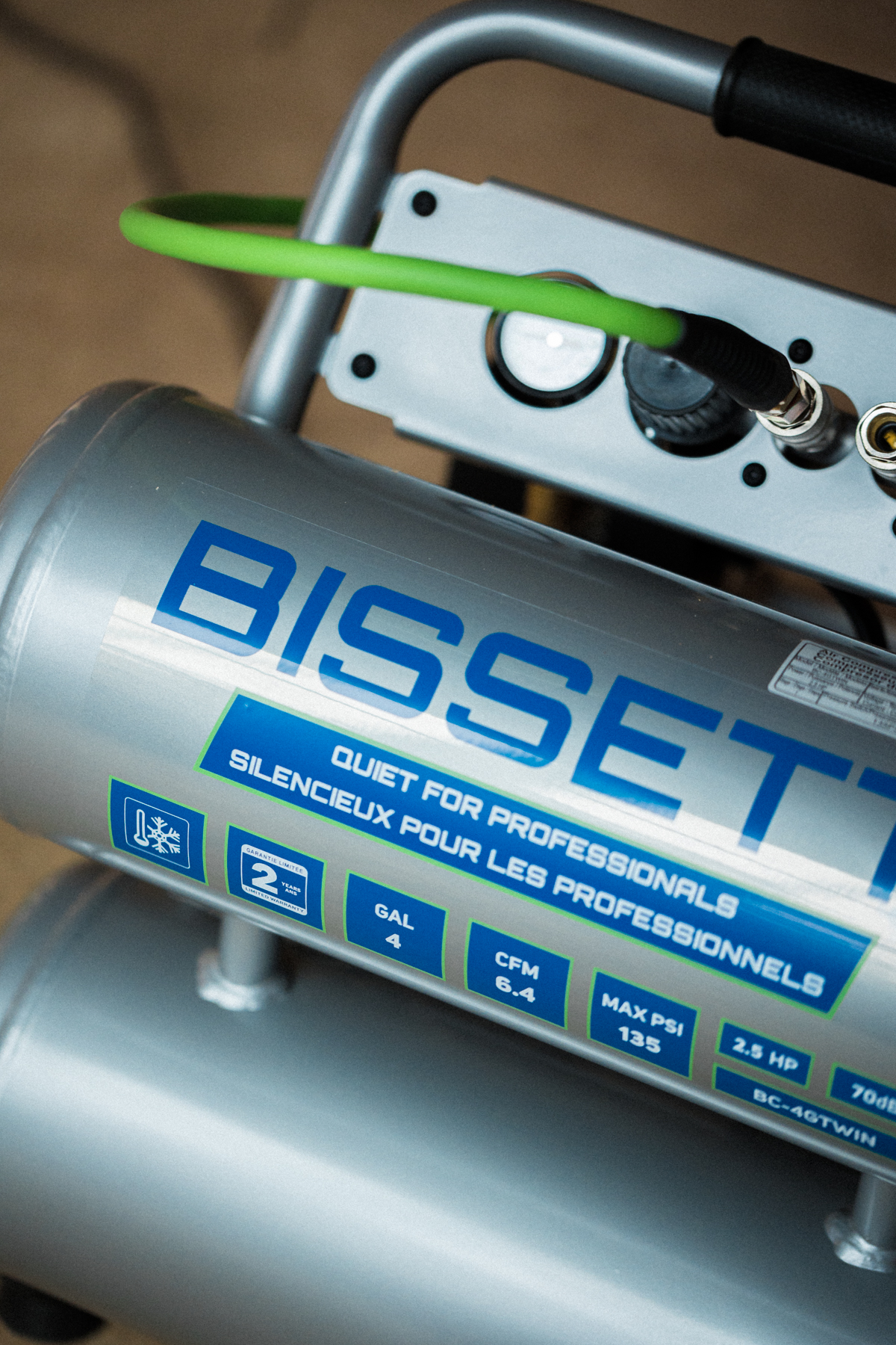 Twinstack Compressor - 4 Gallon - Bissett Fasteners