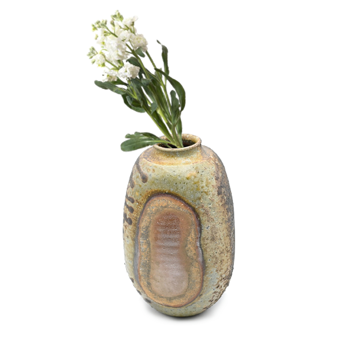 備前焼 瓢箪型 花入れ 瓢箪形備前焼花瓶 備前瓢花入kz-1 – 岡南ギャラリー