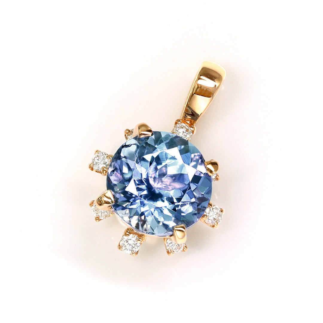 ビズー公式】タンザナイト×ダイヤモンド K18/PTペンダントトップ