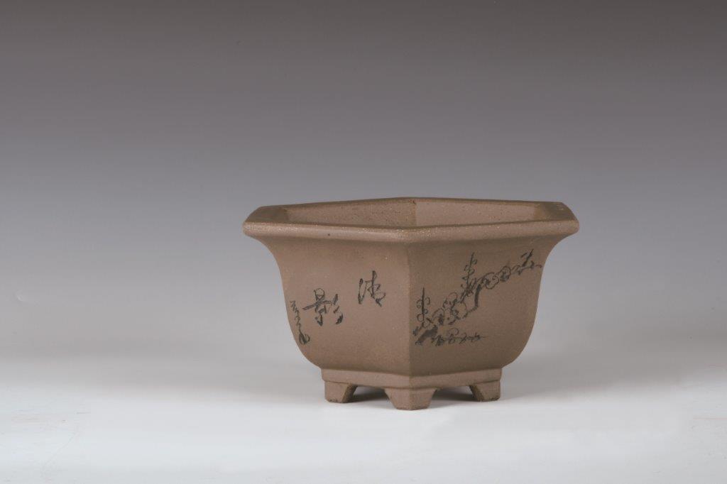 中国風山水図盆栽 陶磁盆 紫砂鉢 大盆栽 小盆栽 中国風山水図盆栽 陶磁