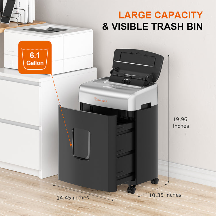 Bonsaii C233-B AutoFeed Shredder | 110-Sheet Auto-Feed & 12-Sheet Manu