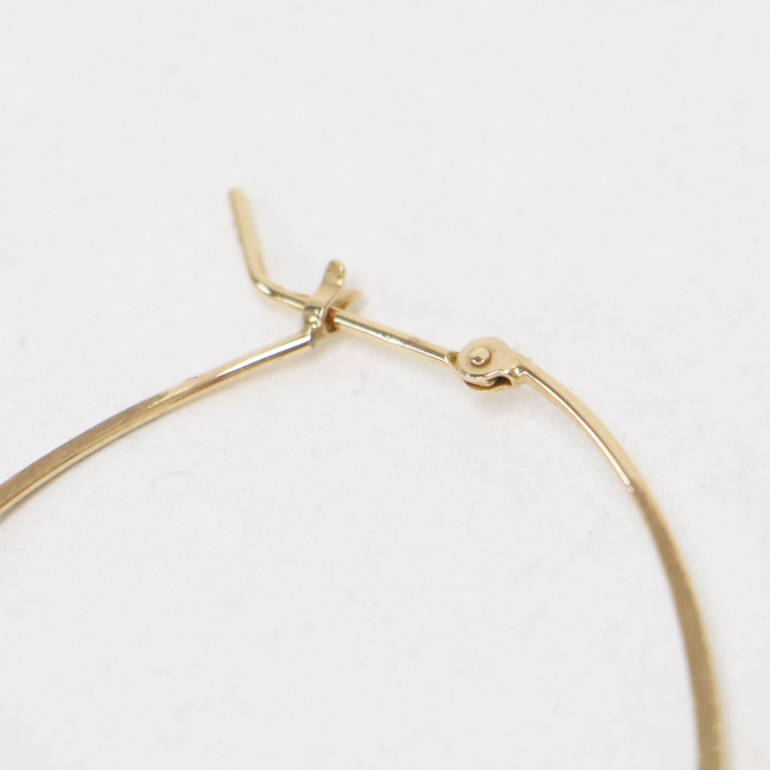 agete アガット フープ ピアス / 両耳用 マット K10 / ゴールド