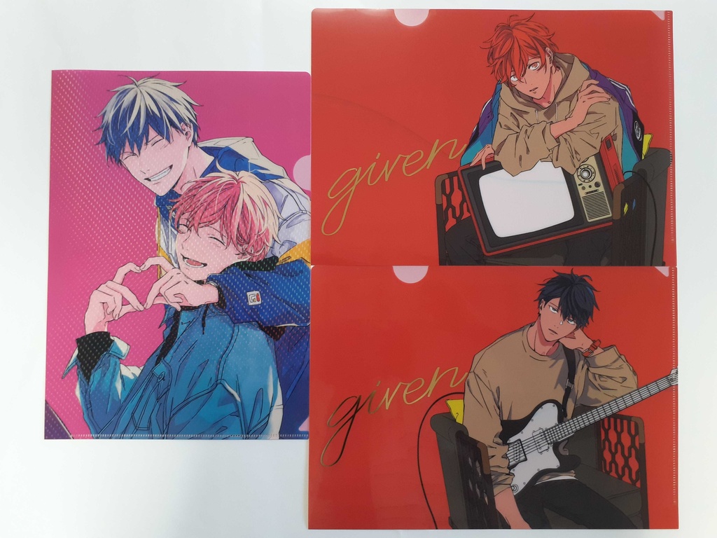 ギヴン」A4クリアファイル3枚セット A〈真冬・立夏〉 - 「ギヴン